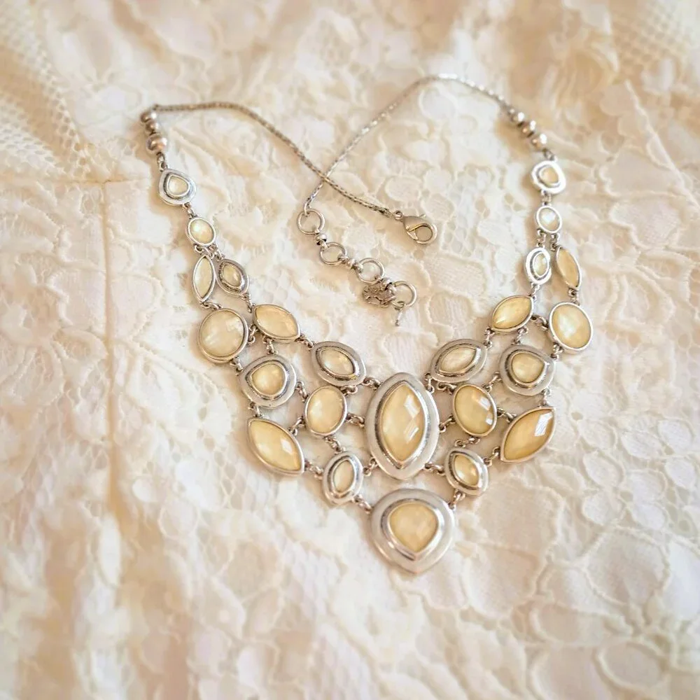 Lucky Brand Layered Bib Necklace 18